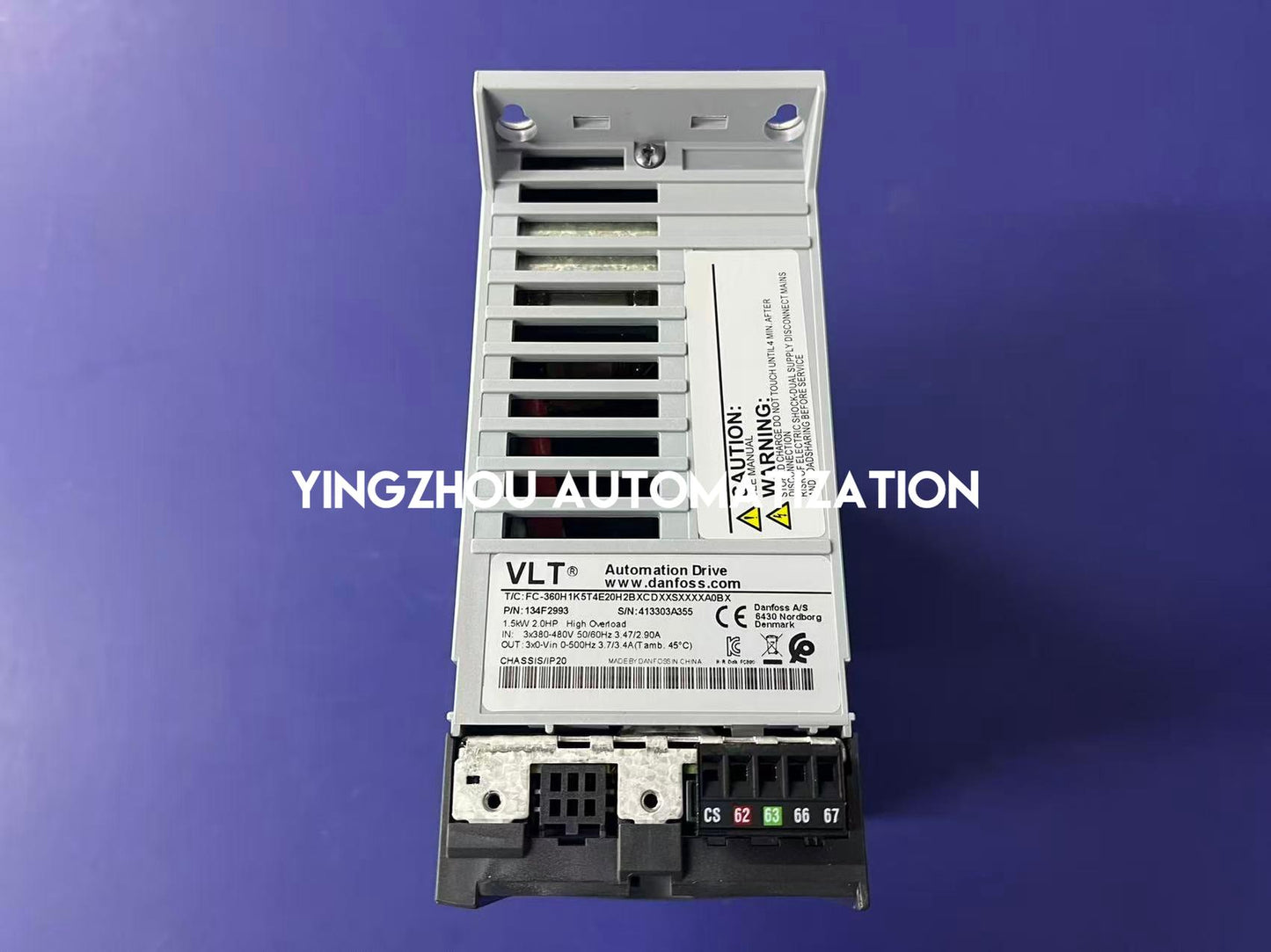 Danfoss 134F2993 FC-360H1K5T4E20H2BXCDXXSXXXXA0BX VLT AutomationDrive | 1.5kW 380-480V Frequency Inverter | Brand New Original-YingZhou Automatization