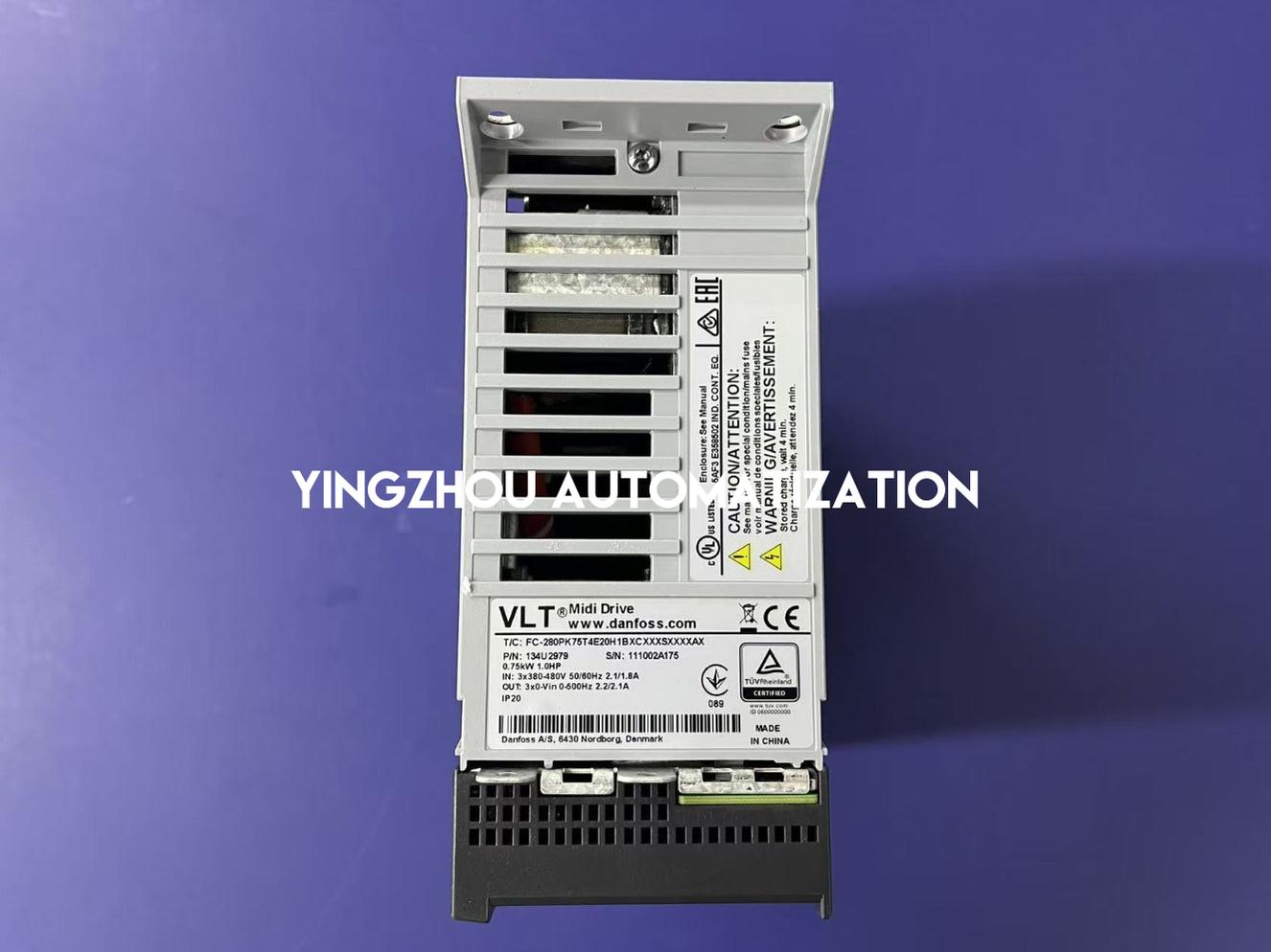 Danfoss 134U2979 Frequency Inverter VLT Midi Drive FC-280PK75T4E20H1BXCXXXSXXXXAX 0.75kW/1HP 3PH 380-480VAC VFD-YingZhou Automatization