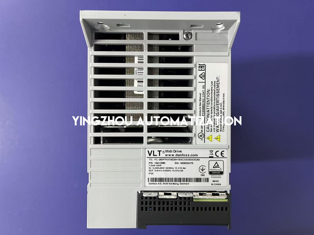 Danfoss 134U2986 Frequency Inverter VLT Midi Drive FC-280P7K5T4E20H1BXCXXXSXXXXAX 7.5kW/10HP 3PH 380-480VAC VFD-YingZhou Automatization