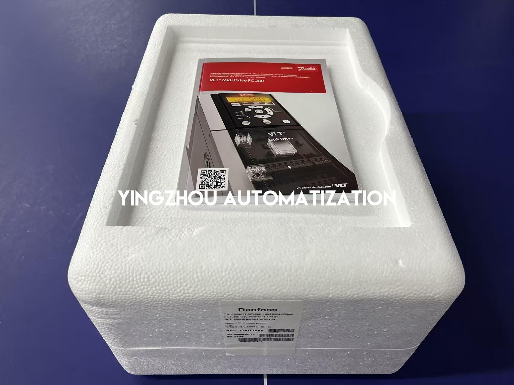 Danfoss 134U2986 Frequency Inverter VLT Midi Drive FC-280P7K5T4E20H1BXCXXXSXXXXAX 7.5kW/10HP 3PH 380-480VAC VFD-YingZhou Automatization