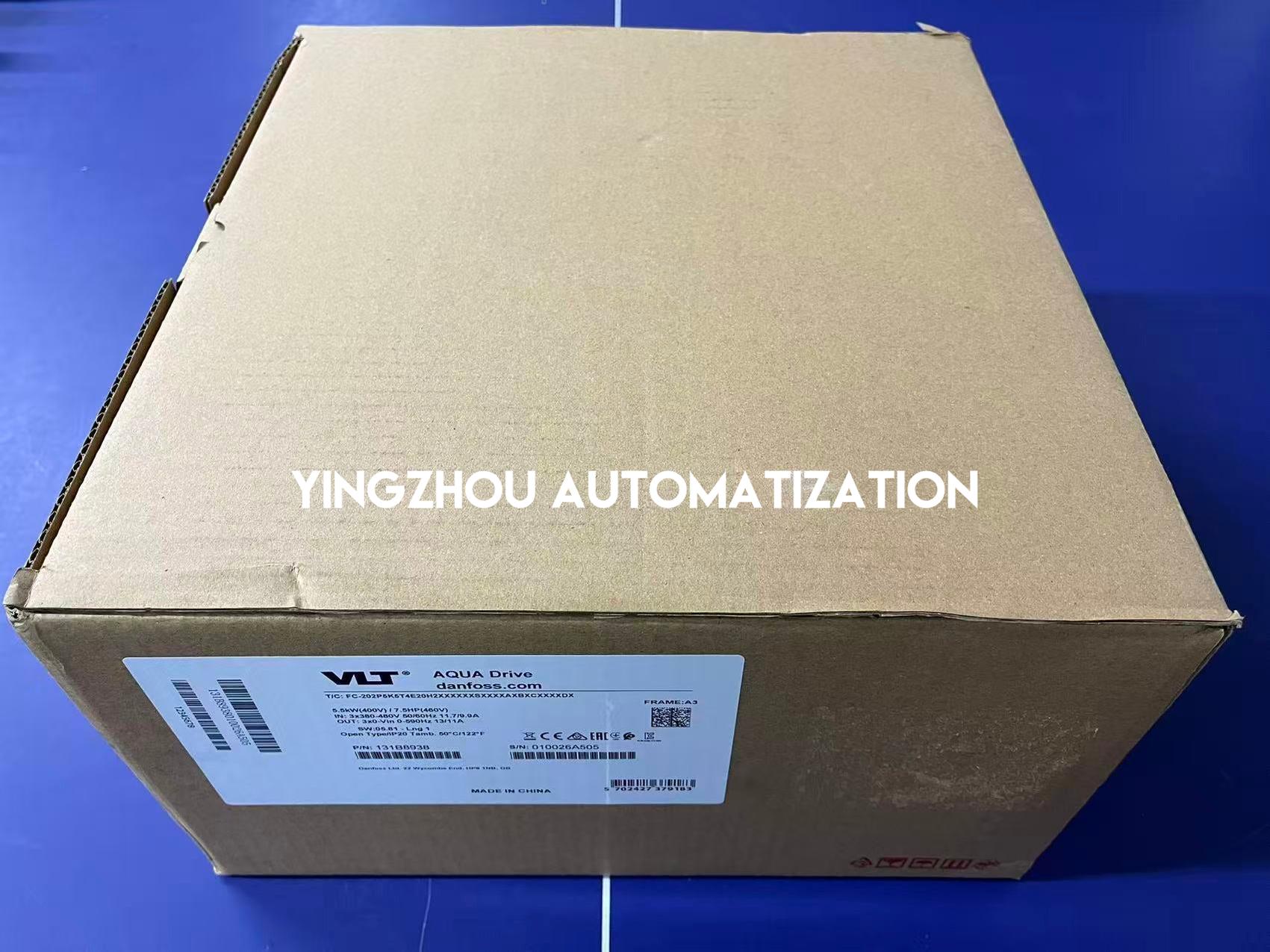 Danfoss VLT AQUA Drive FC-202 Series Frequency Inverter 131B8938 FC-202P5K5T4E20H2XXXXXXSXXXXAXBXCXXXXDX 5.5KW/7.5HP 3PH 380-480VAC VFD-YingZhou Automatization