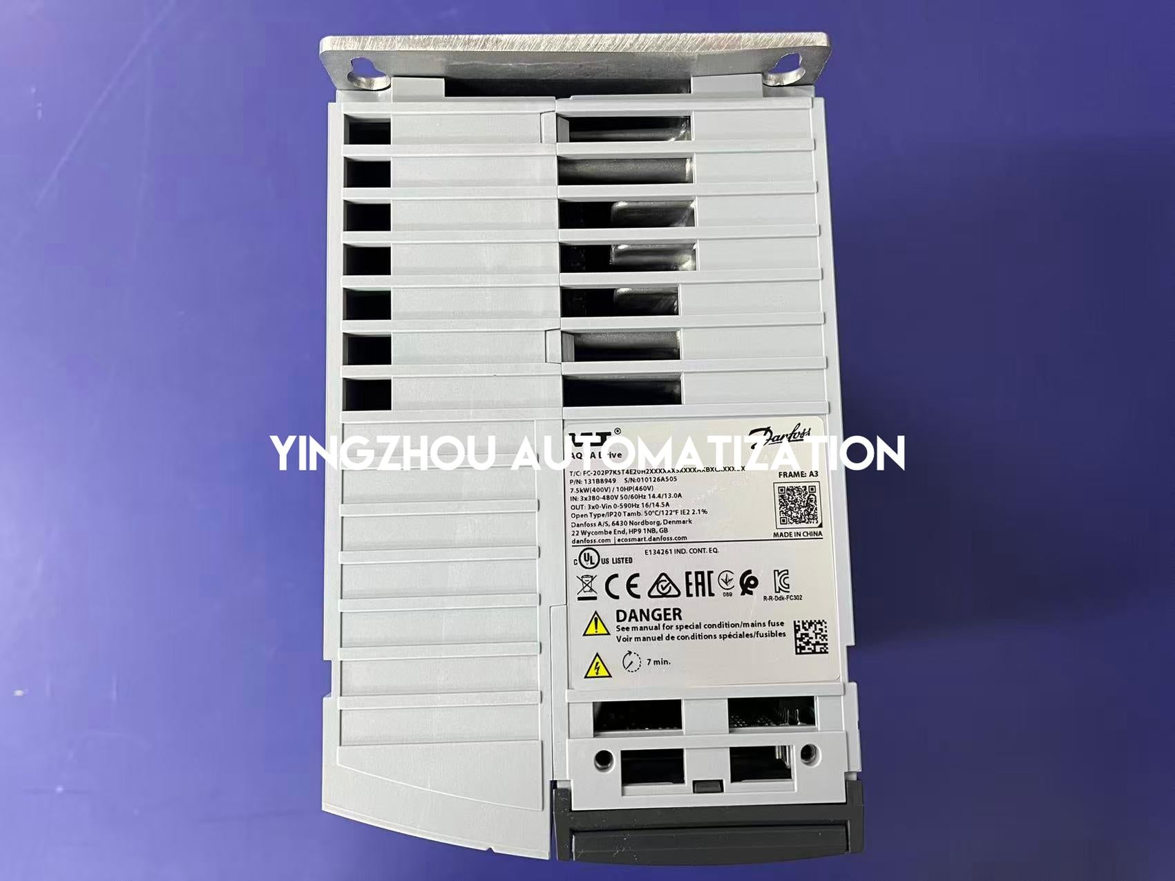 Danfoss VLT AQUA Drive FC-202 Series Frequency Inverter 131B8949 FC-202P7K5T4E20H2XXXXXXSXXXXAXBXCXXXXDX 7.5KW/10HP 3PH 380-480VAC VFD-YingZhou Automatization