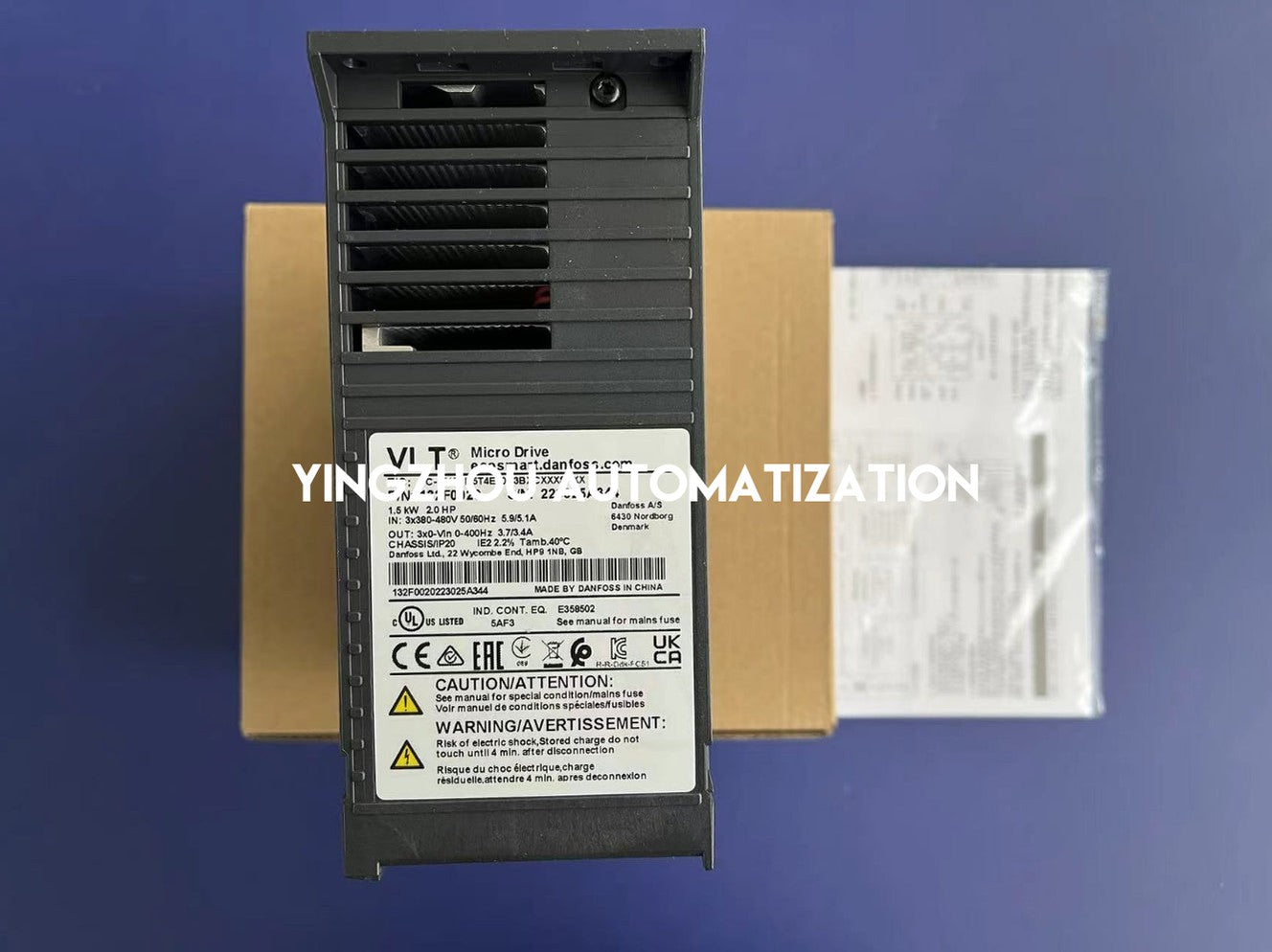 Danfoss VLT® Micro Drive 1.5kW AC Drive - 132F0020 | FC-051, 3.7A, 380-480V, IP20, M1 Frame VFD-YingZhou Automatization