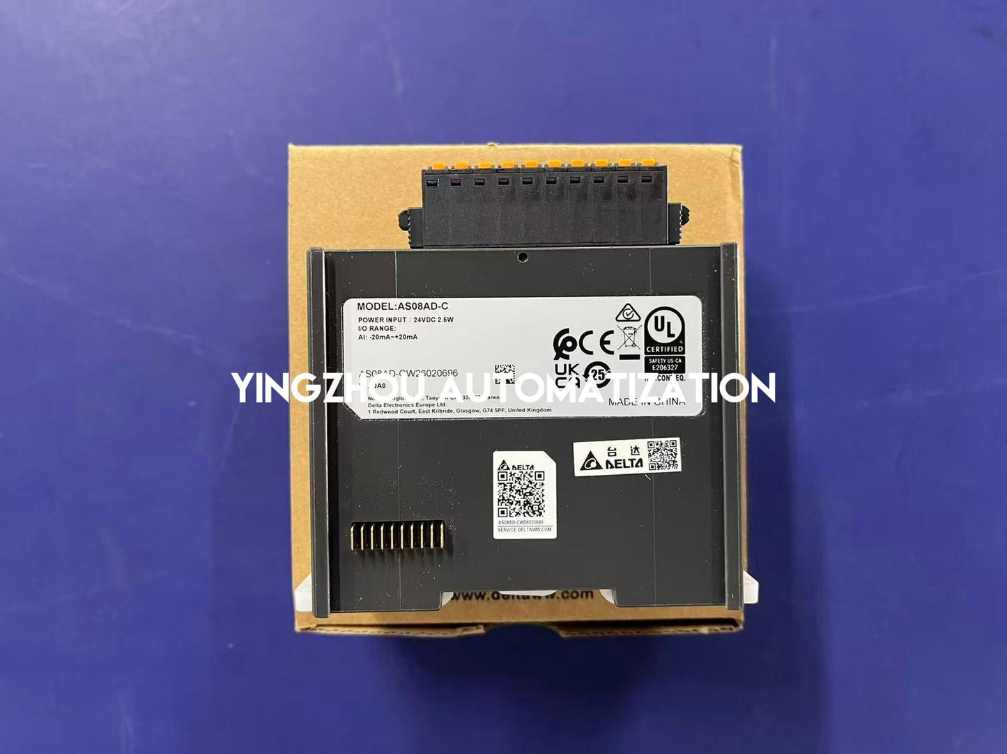 Delta AS Series AS08AD-C Analog Input Module - 8 Current Channels, 16-bit Resolution, 24V DC-YingZhou Automatization