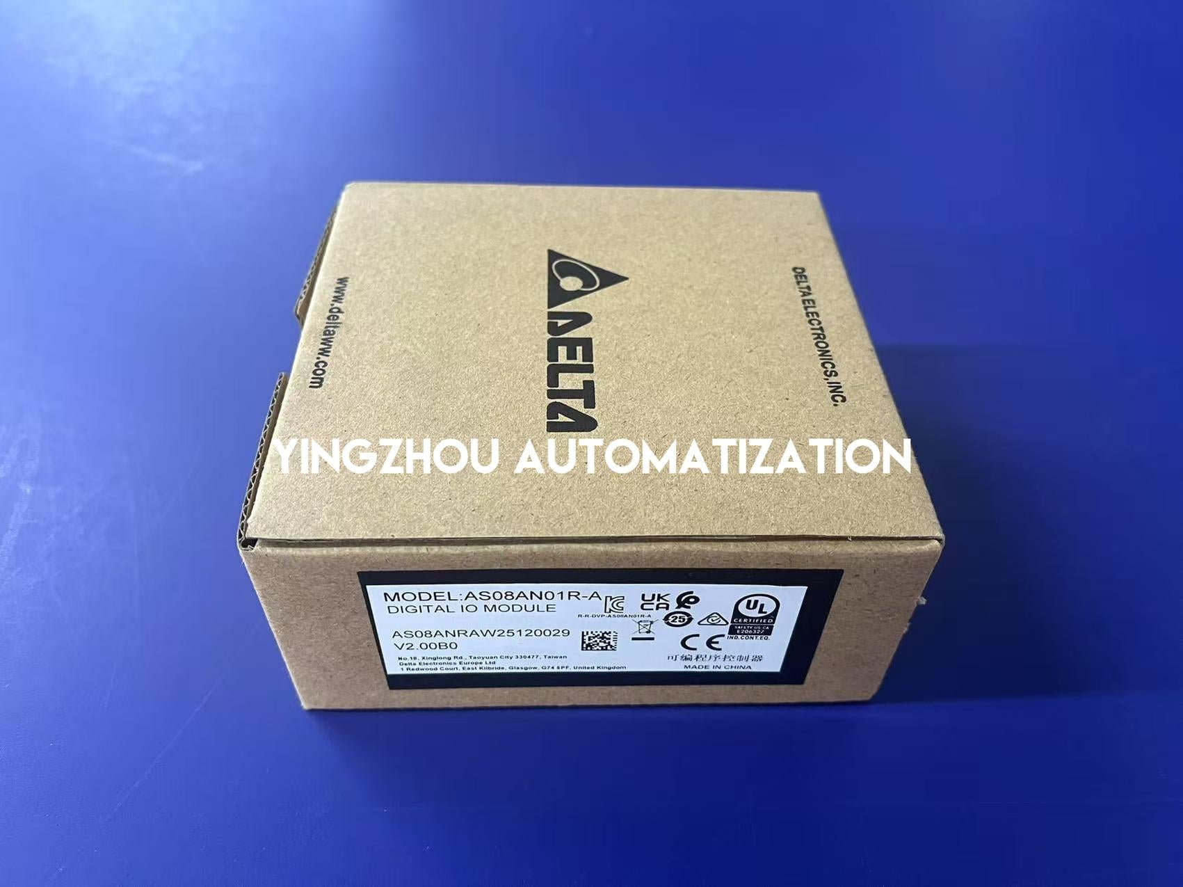 Delta AS Series AS08AN01R-A Digital Output Module - 8-Point Relay, 2A/Point, 250V AC/30V DC-YingZhou Automatization