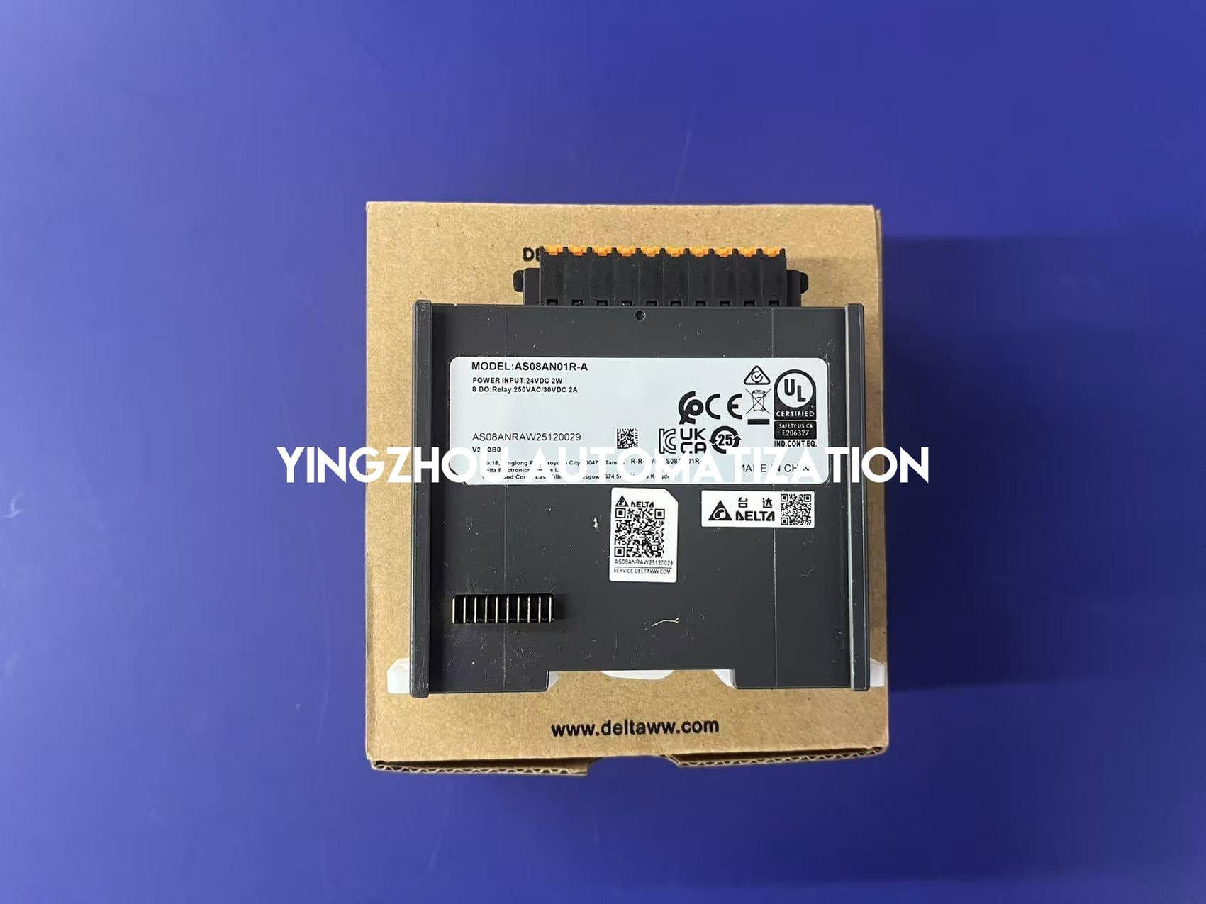 Delta AS Series AS08AN01R-A Digital Output Module - 8-Point Relay, 2A/Point, 250V AC/30V DC-YingZhou Automatization