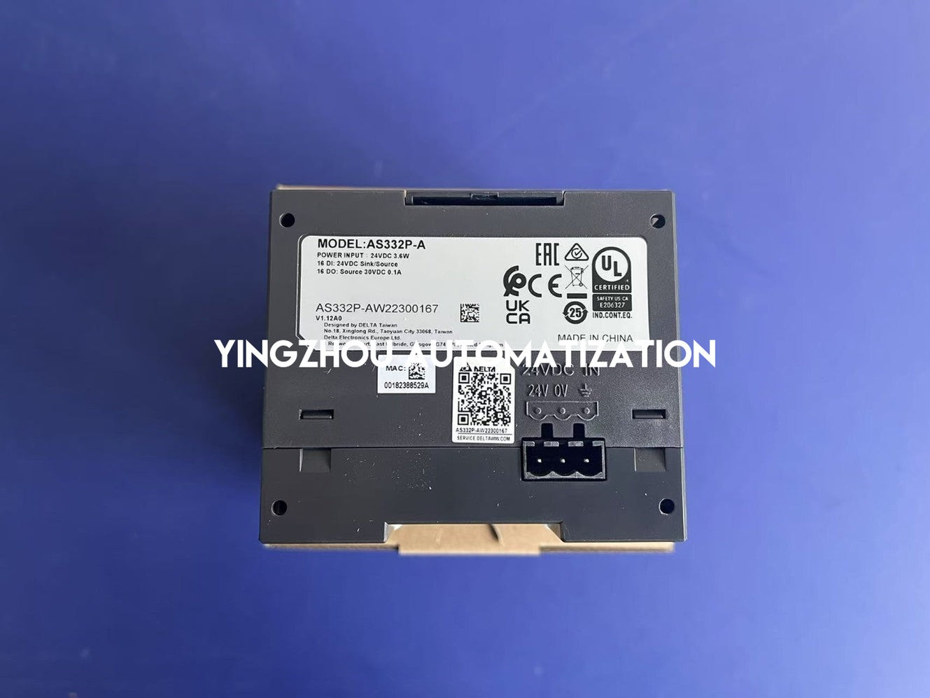Delta AS Series High Performance PLC AS332P-A - 16DI/16DO Transistor (Pulse), AC Power-YingZhou Automatization
