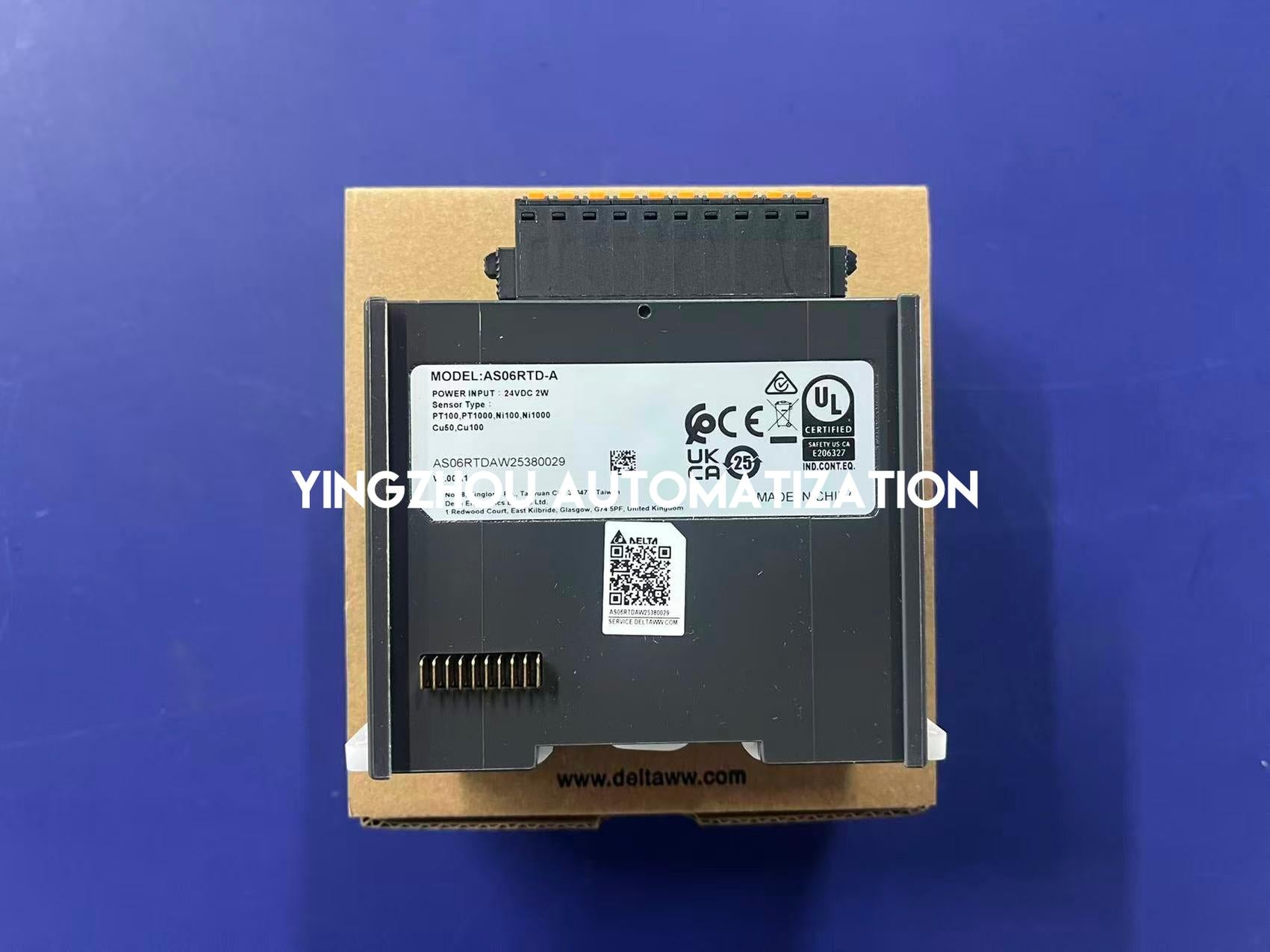 Delta AS06RTD-A AS Series Temperature Measurement Module | 6-Channel RTD Input Expansion Unit | Brand New Original-YingZhou Automatization