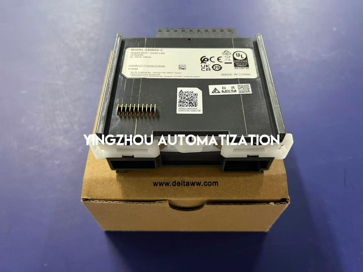 Delta AS08AD-C AS Series 8-Channel 16-Bit Current Analog Input Module 0/4-20mA-YingZhou Automatization