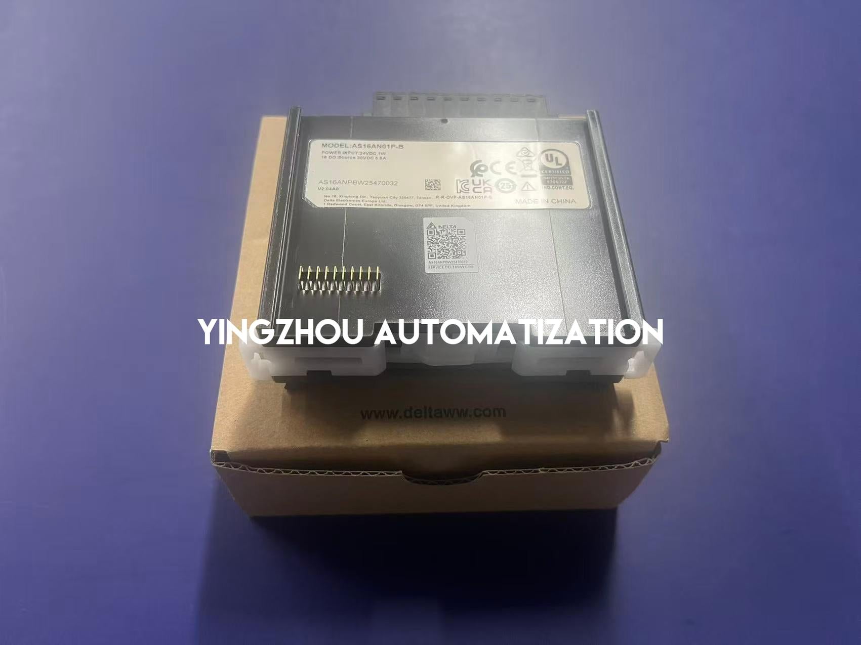 Delta AS16AN01P-B Digital Output Module | 16-Point Transistor Output (PNP), AS Series Expansion, High-Speed Automation, Brand New Original-YingZhou Automatization