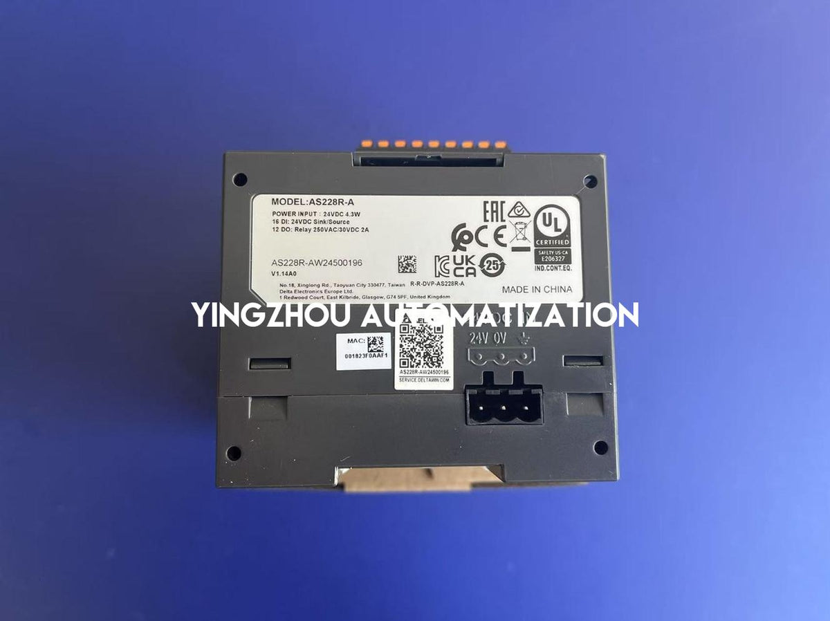 Delta AS228R-A AS Series Modular PLC Controller | CPU Unit with Relay Outputs & AC Power | Brand New Original-YingZhou Automatization
