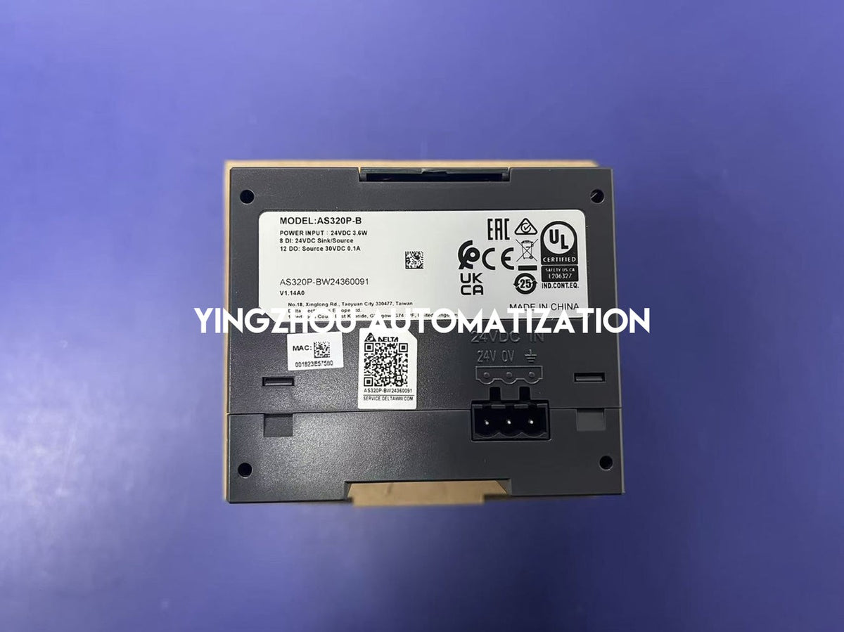 Delta AS320P-B AS Series Modular PLC Controller | High-Performance CPU Unit with Built-In Power Supply | Brand New Original-YingZhou Automatization