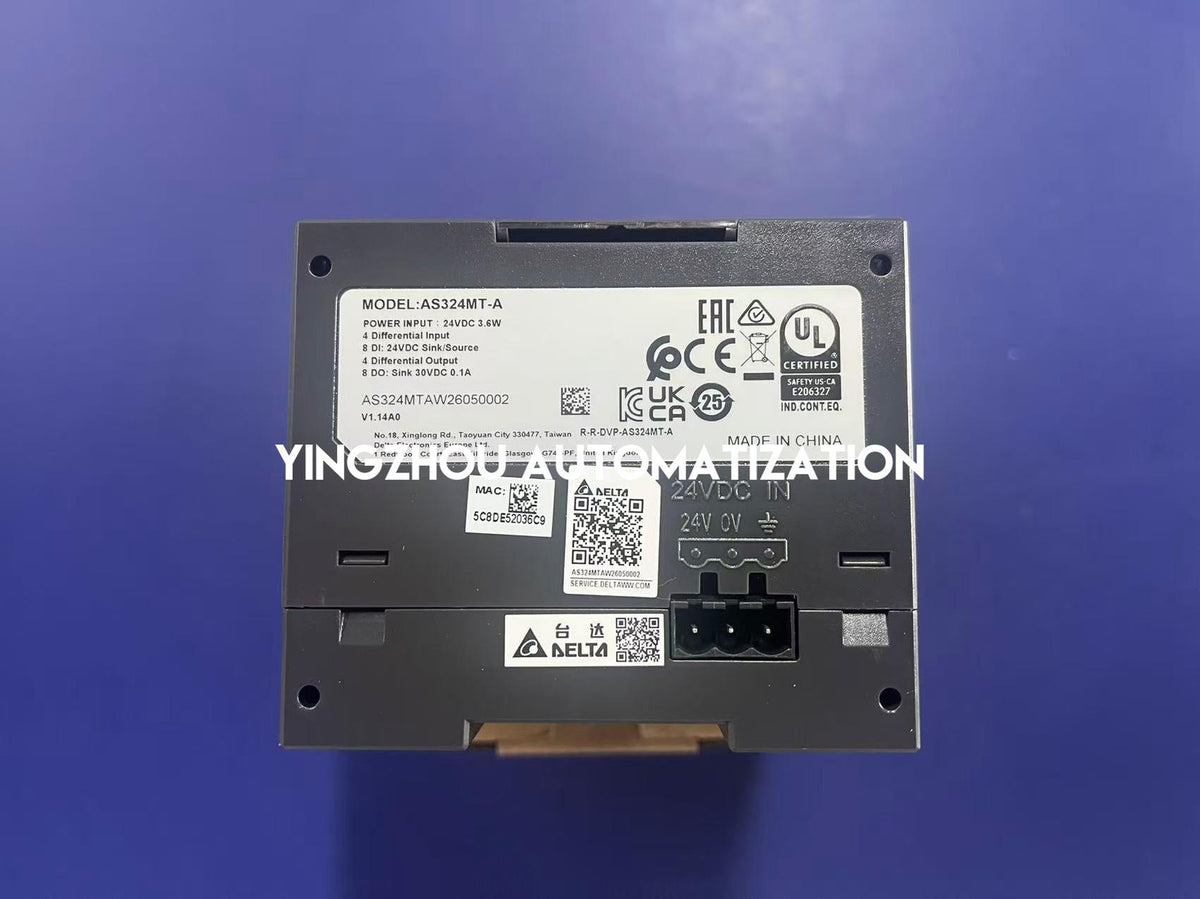 Delta AS324MT-A AS Series Modular Motion Controller PLC | CPU Unit with Transistor Outputs & AC Power | Brand New Original-YingZhou Automatization