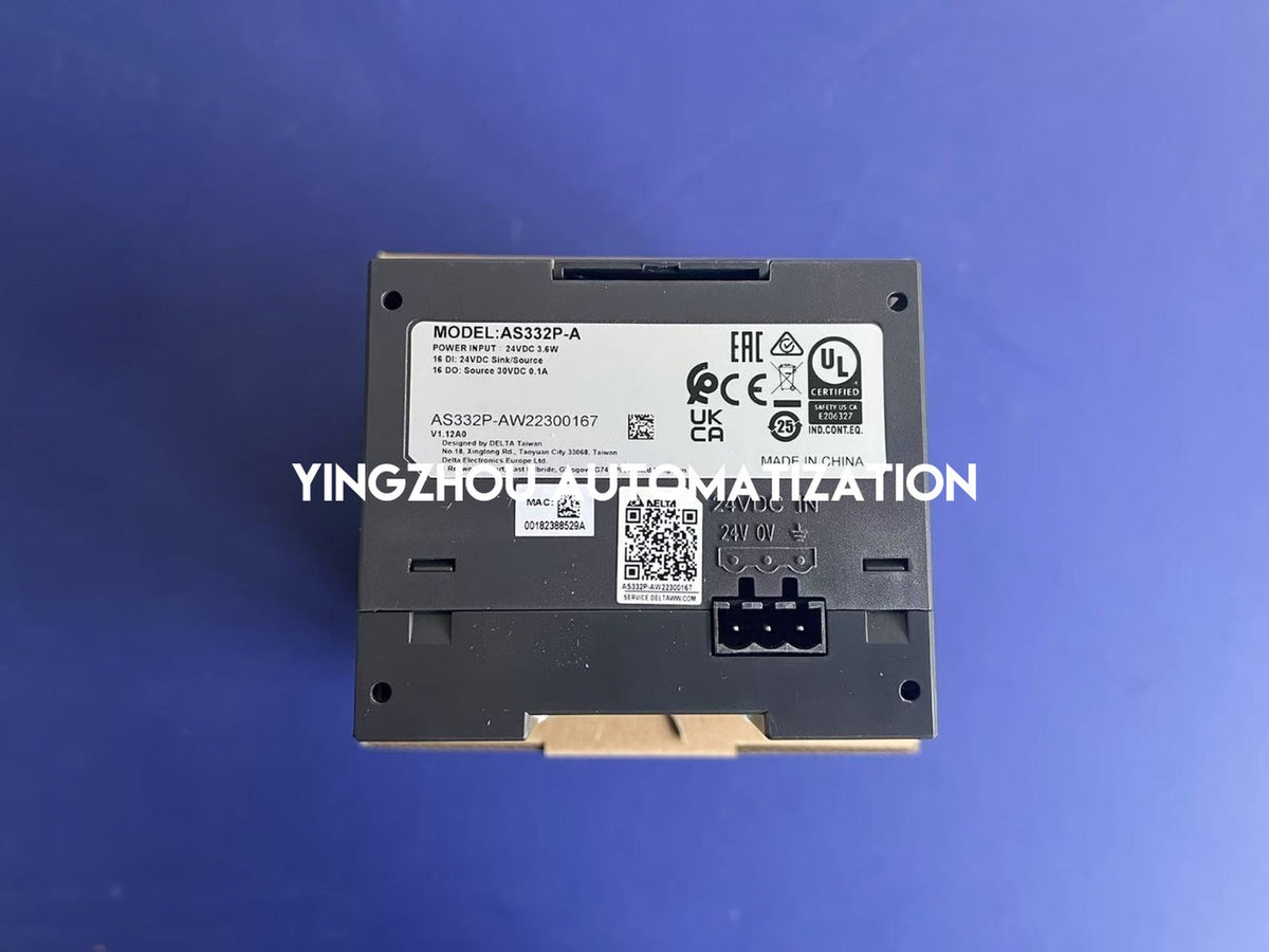 Delta AS332P-A AS300 PLC CPU Module 32-I/O 16DI 16DO PNP 24VDC Ethernet-YingZhou Automatization