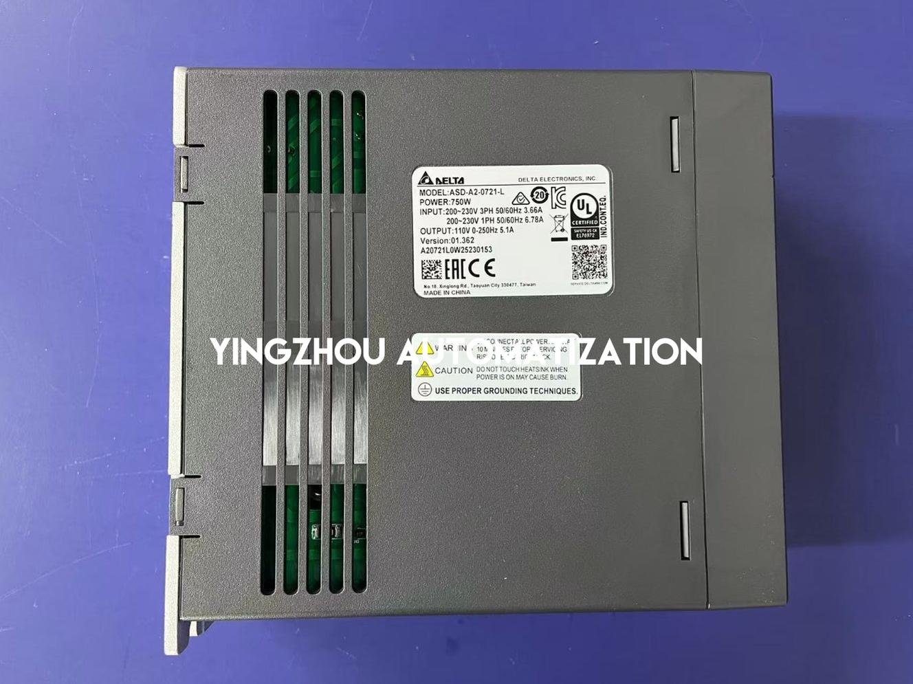 Delta ASD-A2-0721-L ASDA-A2 Series AC Servo Drive | 750W 220V Single/3-Phase Motion Controller | Brand New Original-YingZhou Automatization