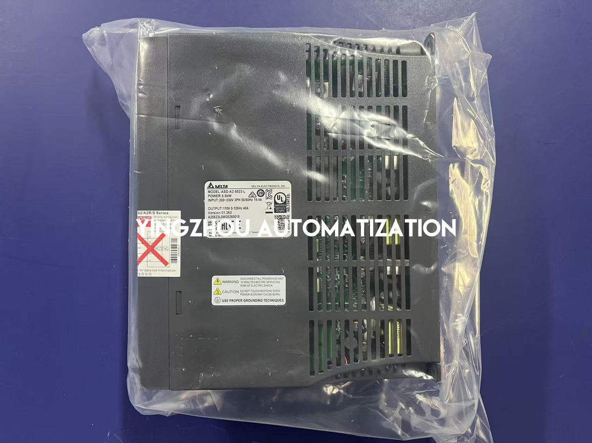 Delta ASD-A2-5523-L ASDA-A2 5.5kW 220V 3-Phase RS-485 Full-Closed Loop AC Servo Drive-YingZhou Automatization
