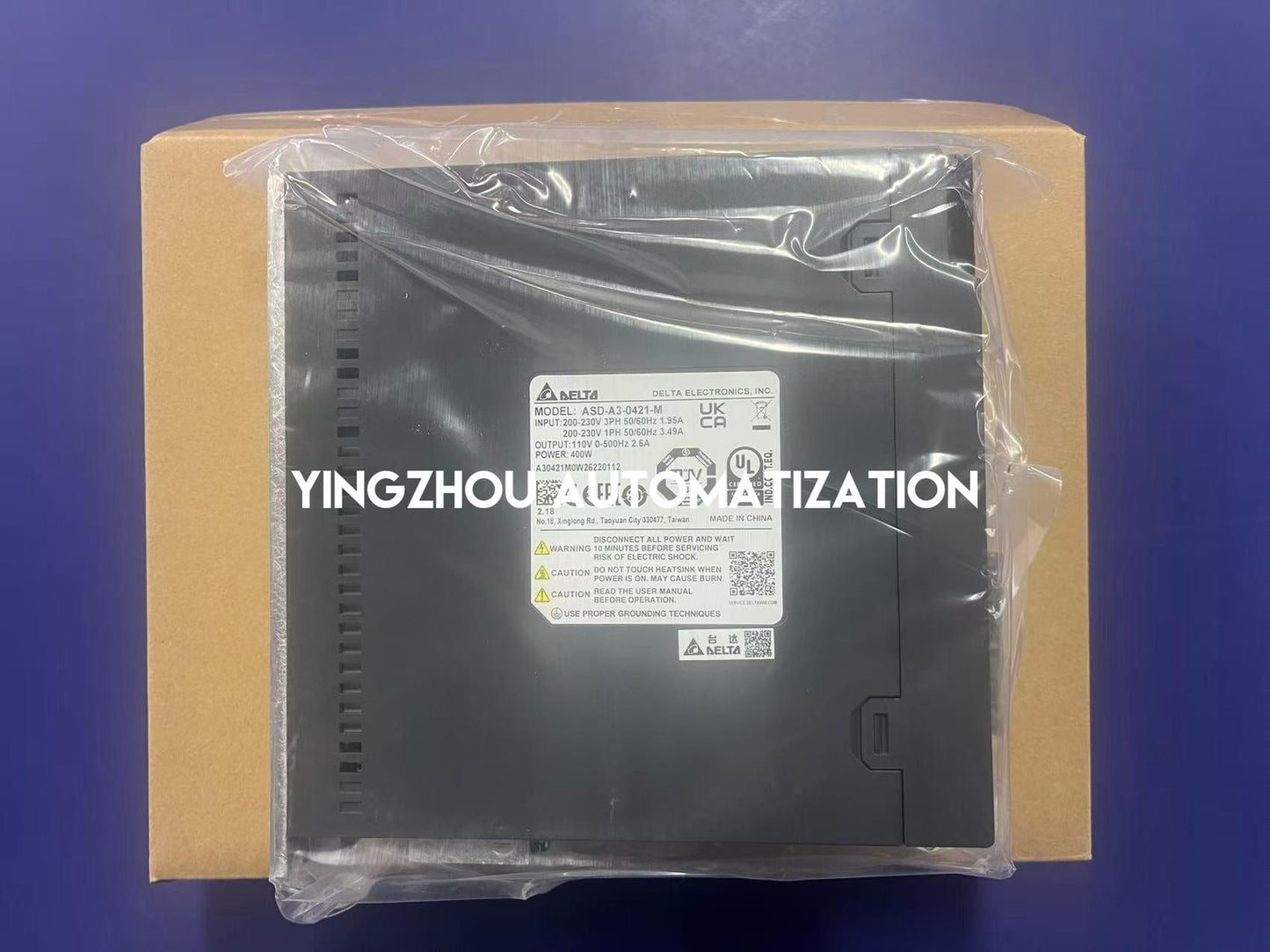 Delta ASD-A3-0421-M ASDA-A3 Series AC Servo Drive | 400W 380V Ultra-High Response Motion Controller | Brand New Original-YingZhou Automatization