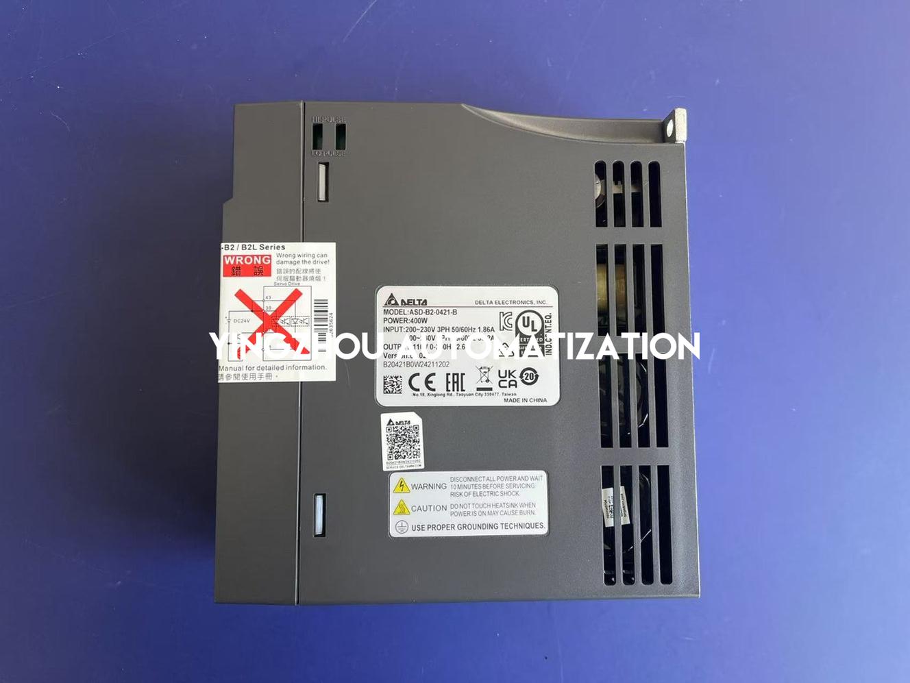 Delta ASD-B2-0421-B ASDA-B2 Series AC Servo Drive | 400W 220V High-Response Motion Controller with Brake Control | Brand New Original-YingZhou Automatization