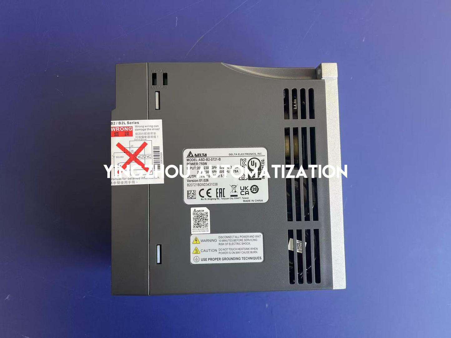 Delta ASD-B2-0721-B ASDA-B2 Series AC Servo Drive | 750W 220V High-Response Motion Controller with Brake Control | Brand New Original-YingZhou Automatization