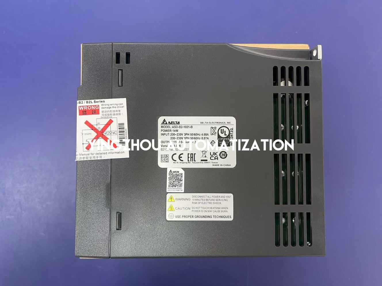 Delta ASD-B2-1021-B ASDA-B2 Series AC Servo Drive | 1kW 220V High-Response Motion Controller with Brake Control | Brand New Original-YingZhou Automatization