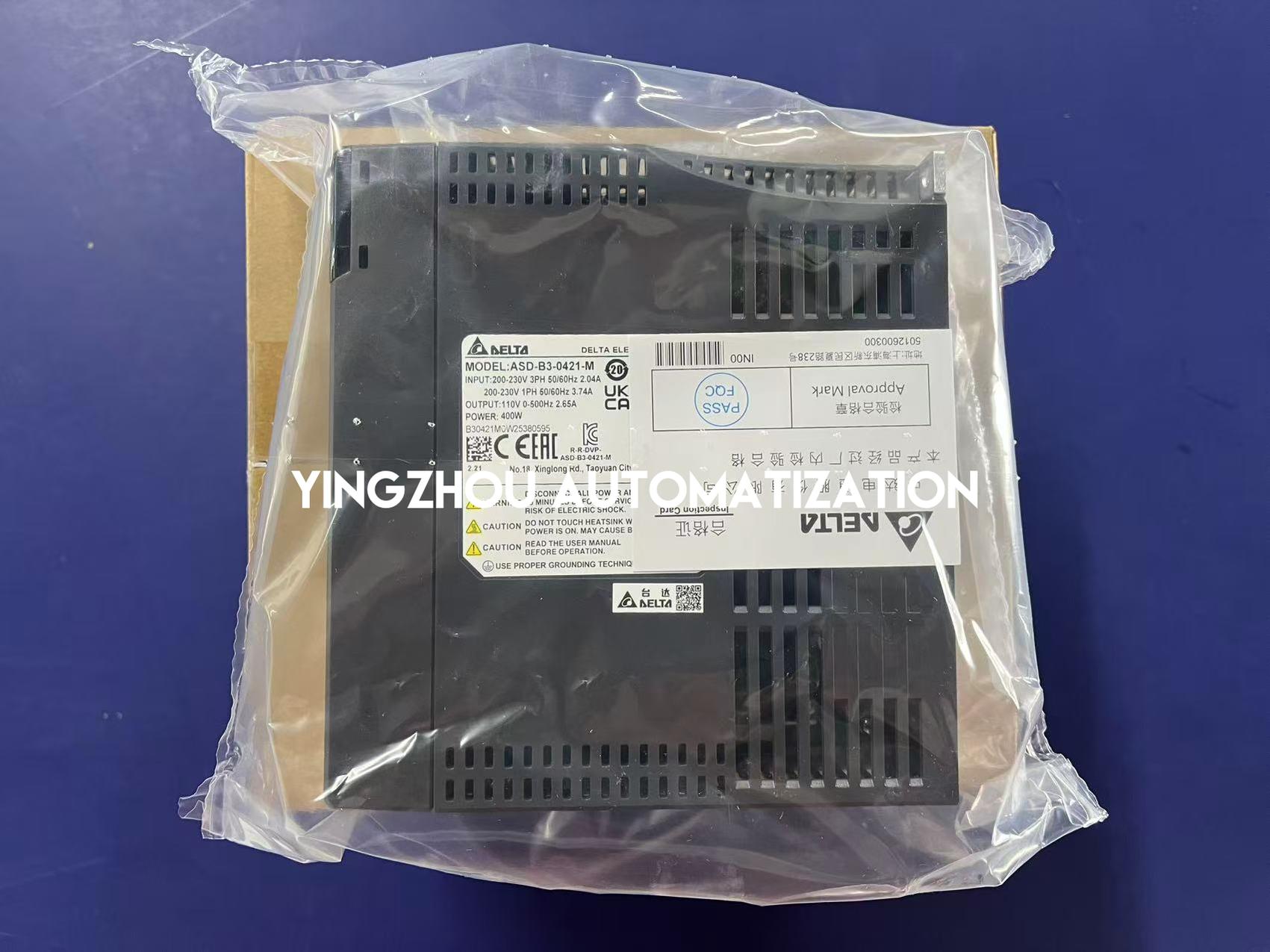 Delta ASD-B3-0421-M ASDA-B3 Series Servo Drive | 400W 230V AC Servo Controller | Brand New Original-YingZhou Automatization