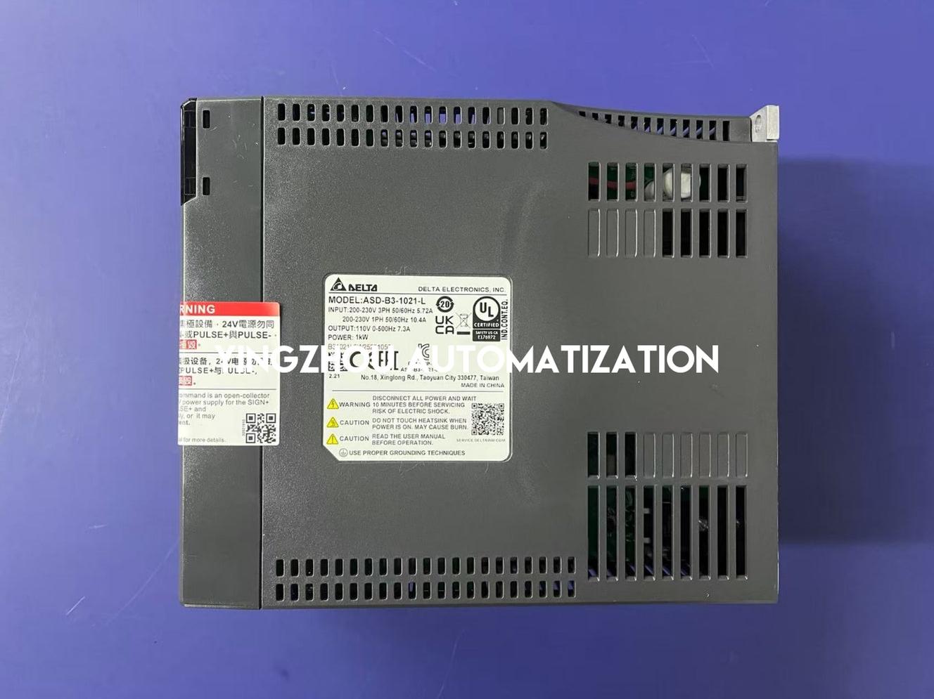 Delta ASD-B3-1021-L ASDA-B3 Series AC Servo Drive | 1kW 220V General Purpose Frame | Brand New Original-YingZhou Automatization