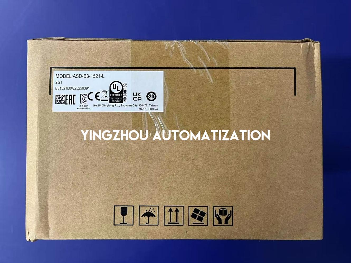 Delta ASD-B3-1521-L ASDA-B3 Series Servo Drive | 1.5kW 230V AC Servo Controller with DMCNET | Brand New Original-YingZhou Automatization