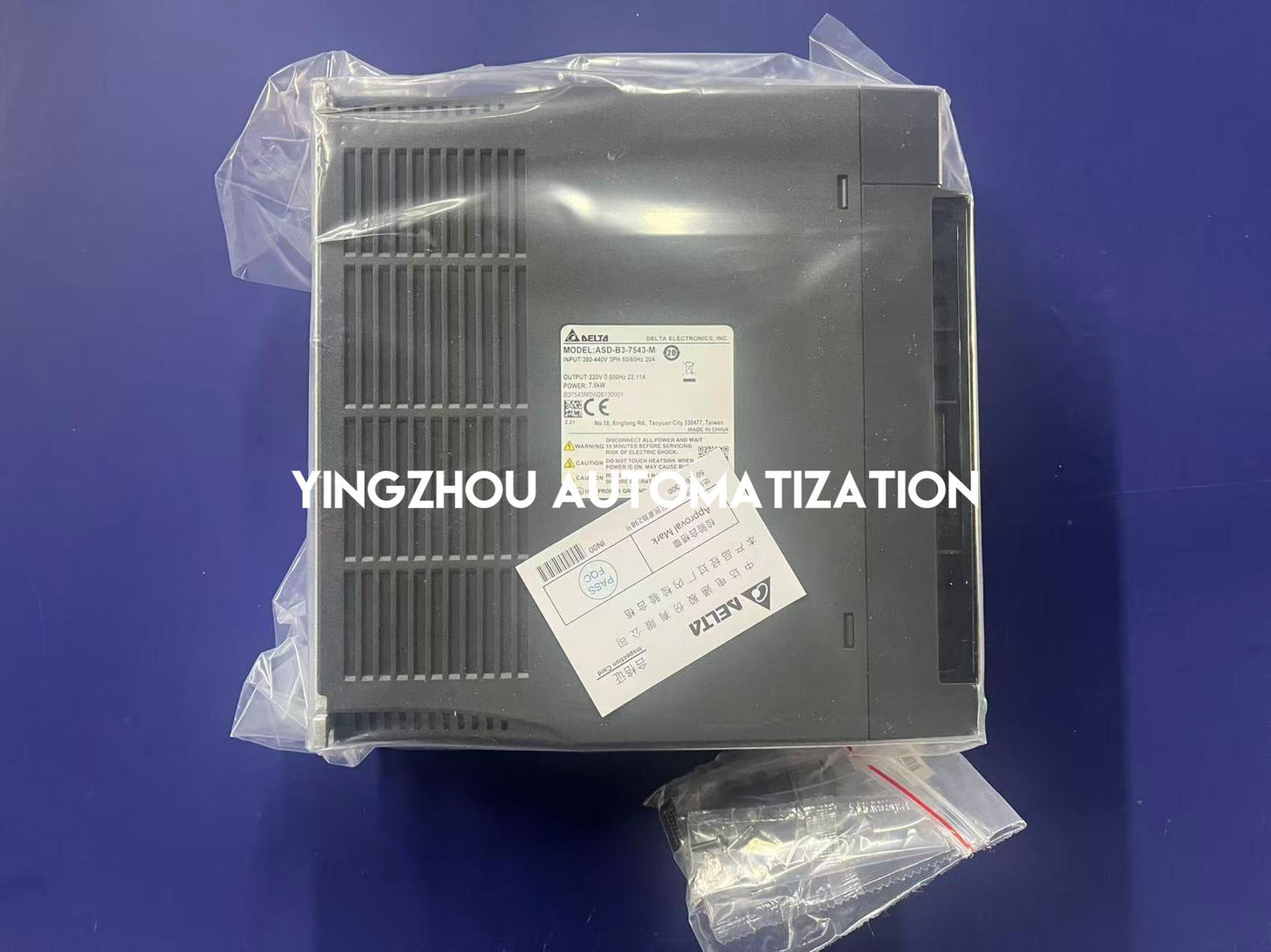 Delta ASD-B3-7543-M Servo Drive | ASDA-B3 Series, 7.5kW, 400V, High-Performance Industrial AC Servo, Brand New Original-YingZhou Automatization