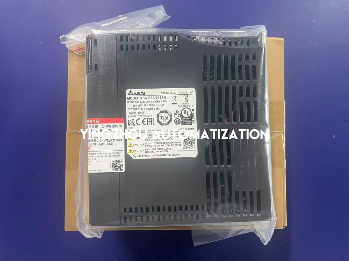 Delta ASD-B3A-0421-E ASDA-B3A 400W 220V EtherCAT AC Servo Drive with STO-YingZhou Automatization