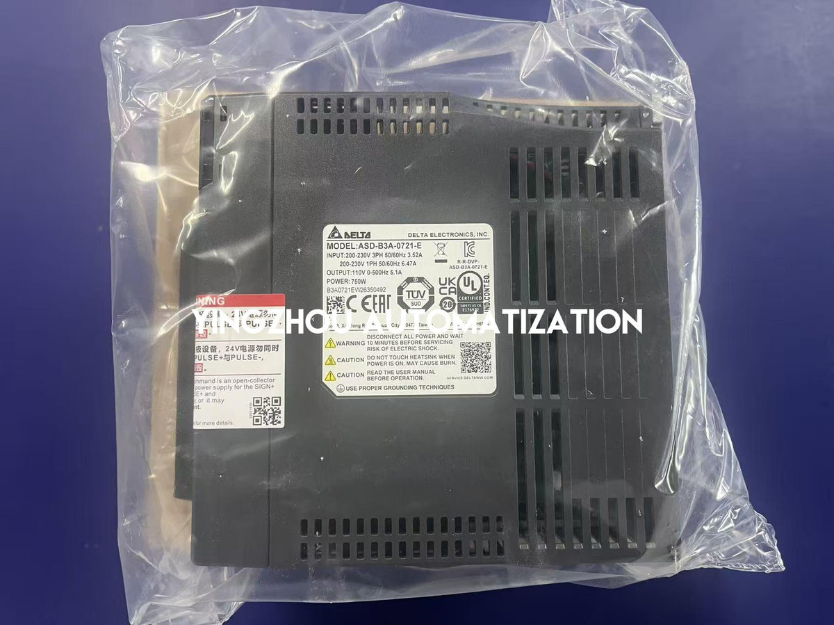 Delta ASD-B3A-0721-E ASDA-B3A 750W 220V EtherCAT AC Servo Drive with STO-YingZhou Automatization