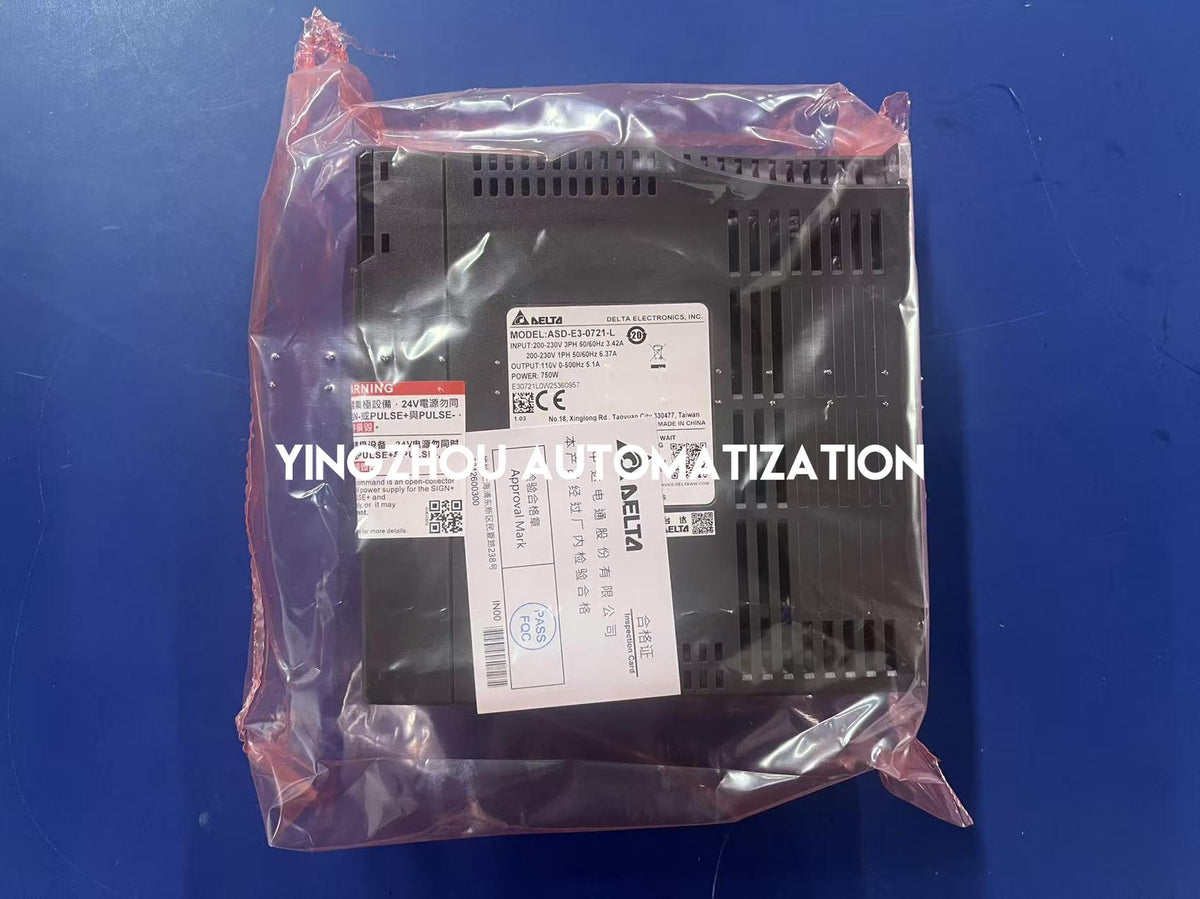 Delta ASD-E3-0721-L ASDA-E3 Series AC Servo Drive | 750W 220V High-Performance Motion Controller | Brand New Original-YingZhou Automatization