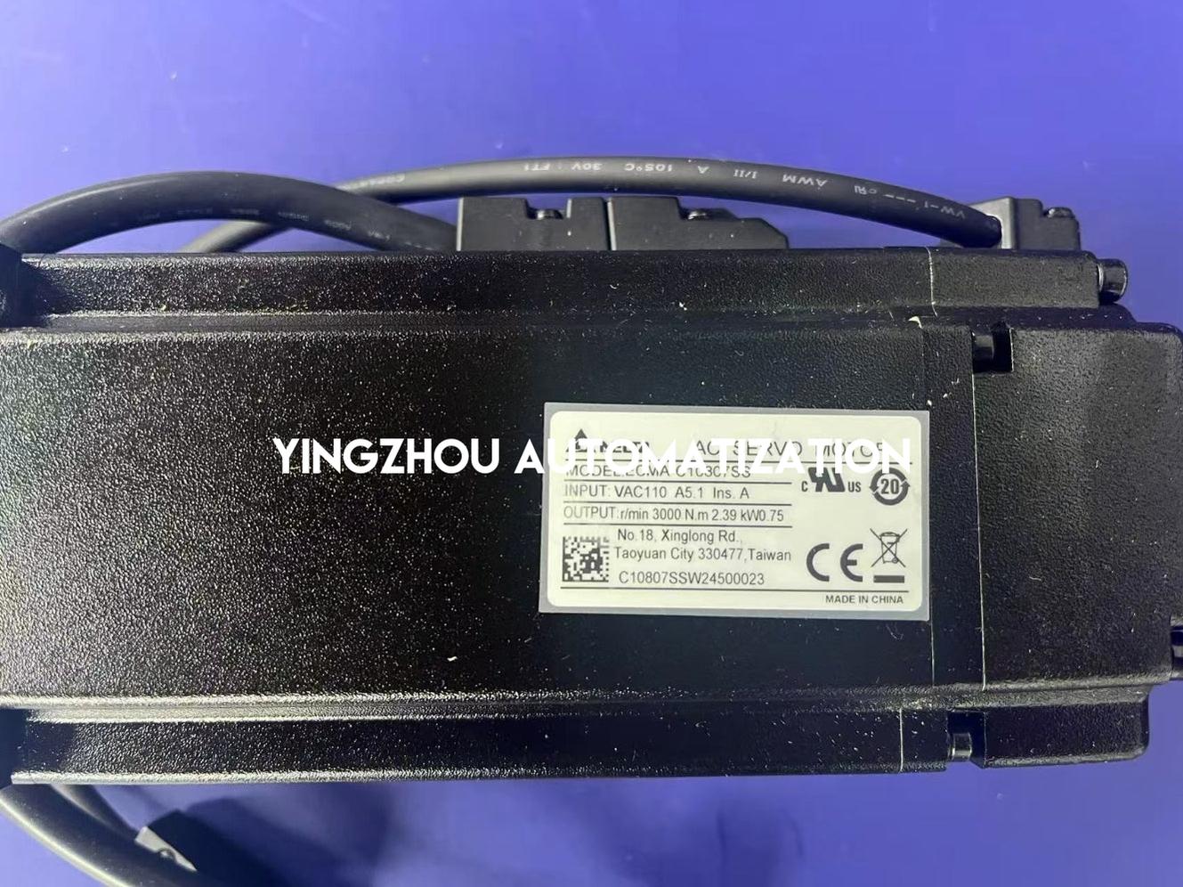 Delta ASDA-A2 ECMA-C10807SS AC Servo Motor - 750W, 3000 RPM, with Brake & Oil Seal-YingZhou Automatization