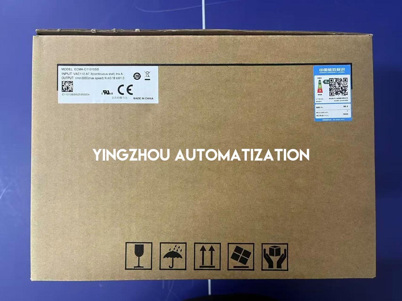 Delta ASDA-A2 ECMA-C11010SS AC Servo Motor - 1kW, 220V, 3000 RPM, with Brake & Oil Seal-YingZhou Automatization