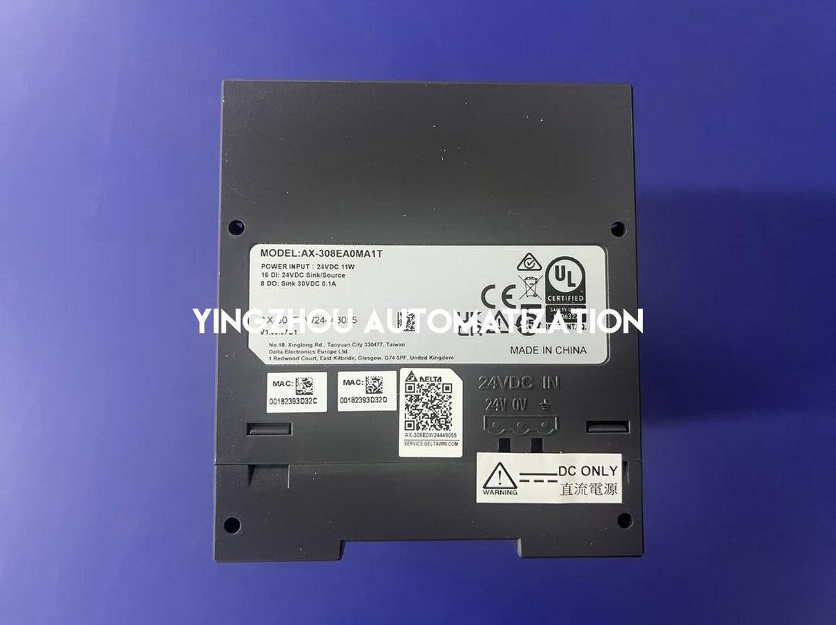 Delta AX-308EA0MA1T AX-3 Series Motion Controller | 8-Axis EtherCAT PAC Unit | Brand New Original-YingZhou Automatization