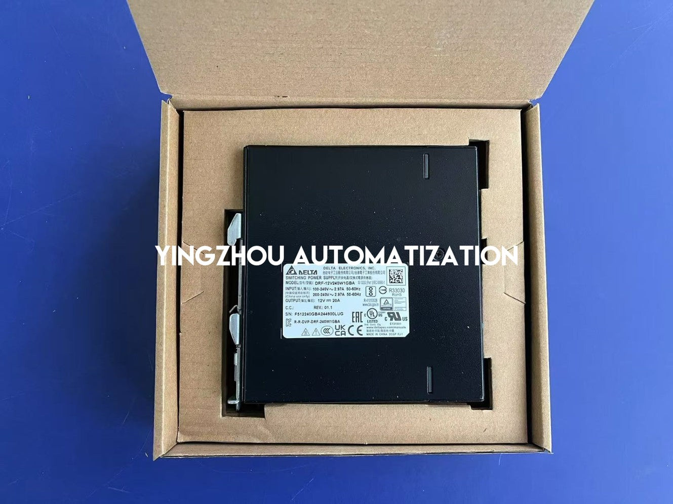 Delta DRF-12V240W1GBA CliQ M Series DIN Rail Power Supply | 12V 20A 240W Single Phase | Brand New Original-YingZhou Automatization