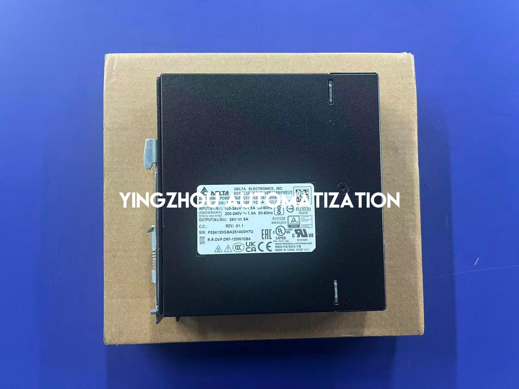 Delta DRF-24V120W1GBA CliQ M Series DIN Rail Power Supply | 24V DC 5A 120W Single-Phase Industrial Power Unit | Brand New Original-YingZhou Automatization