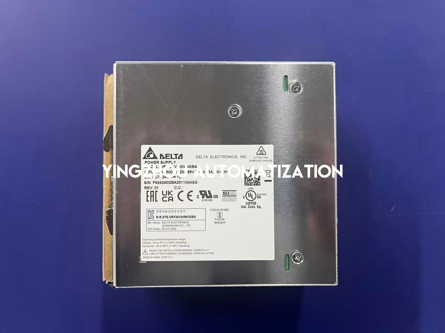 Delta DRF-24V240W3GBA CliQ M Series DIN Rail Power Supply | 24V 10A 240W Single Phase AC/DC Converter | Brand New Original-YingZhou Automatization