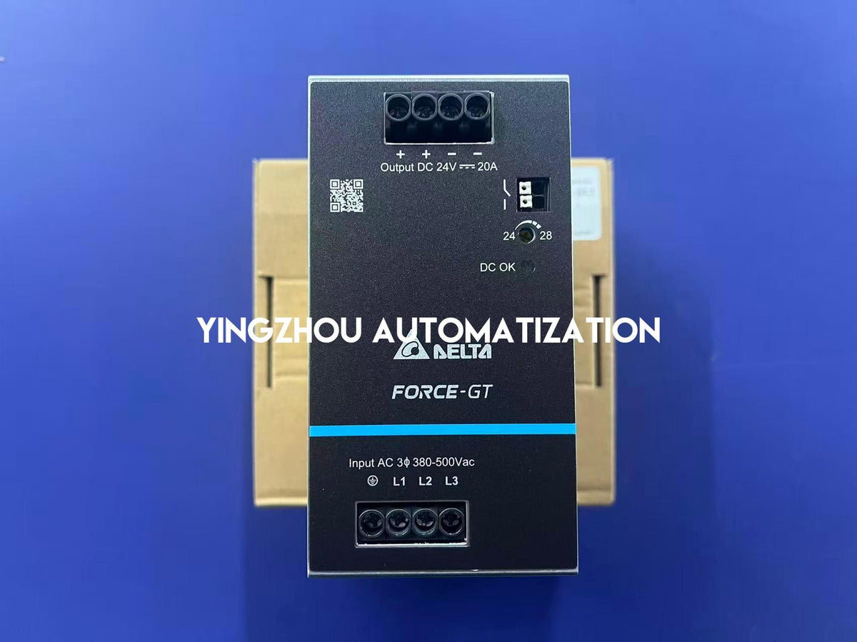 Delta DRF-24V480W3GBA CliQ M Series DIN Rail Power Supply | 24V DC 20A 480W 3-Phase Industrial Power Unit | Brand New Original-YingZhou Automatization