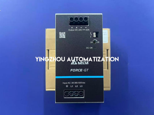 Delta DRF-24V480W3GBA CliQ M Series DIN Rail Power Supply | 24V DC 20A 480W 3-Phase Industrial Power Unit | Brand New Original-YingZhou Automatization