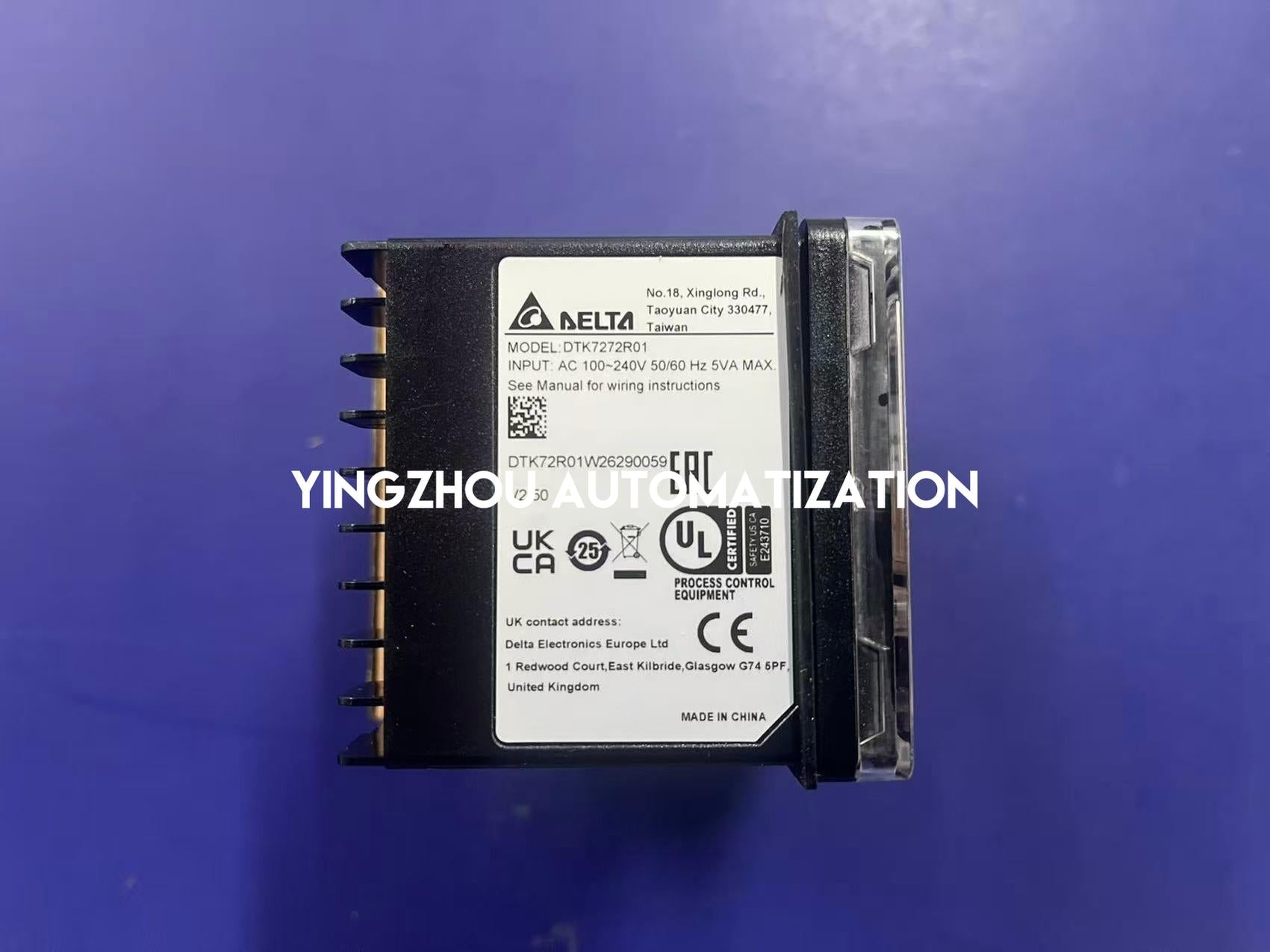 Delta DTK7272R01 Temperature Controller | DTK Series 72x72mm PID Controller | Brand New Original-YingZhou Automatization