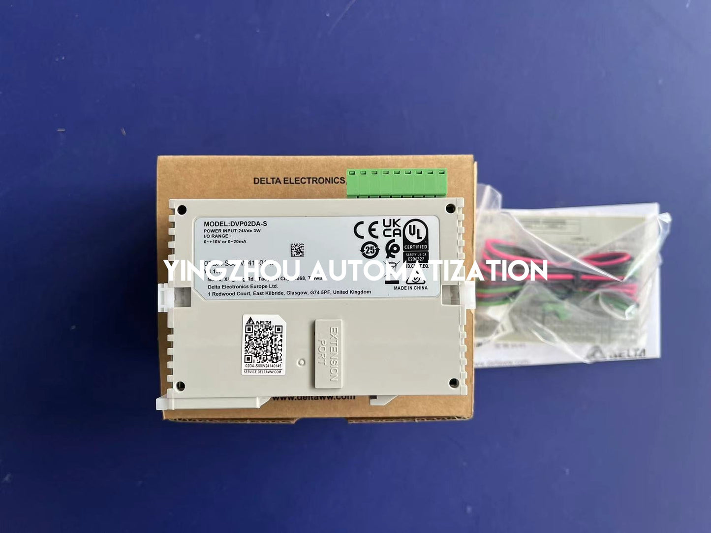 Delta DVP02DA-S DVP-S Series Analog Output Module | 2-Channel Voltage/Current D/A Expansion Unit | Brand New Original-YingZhou Automatization