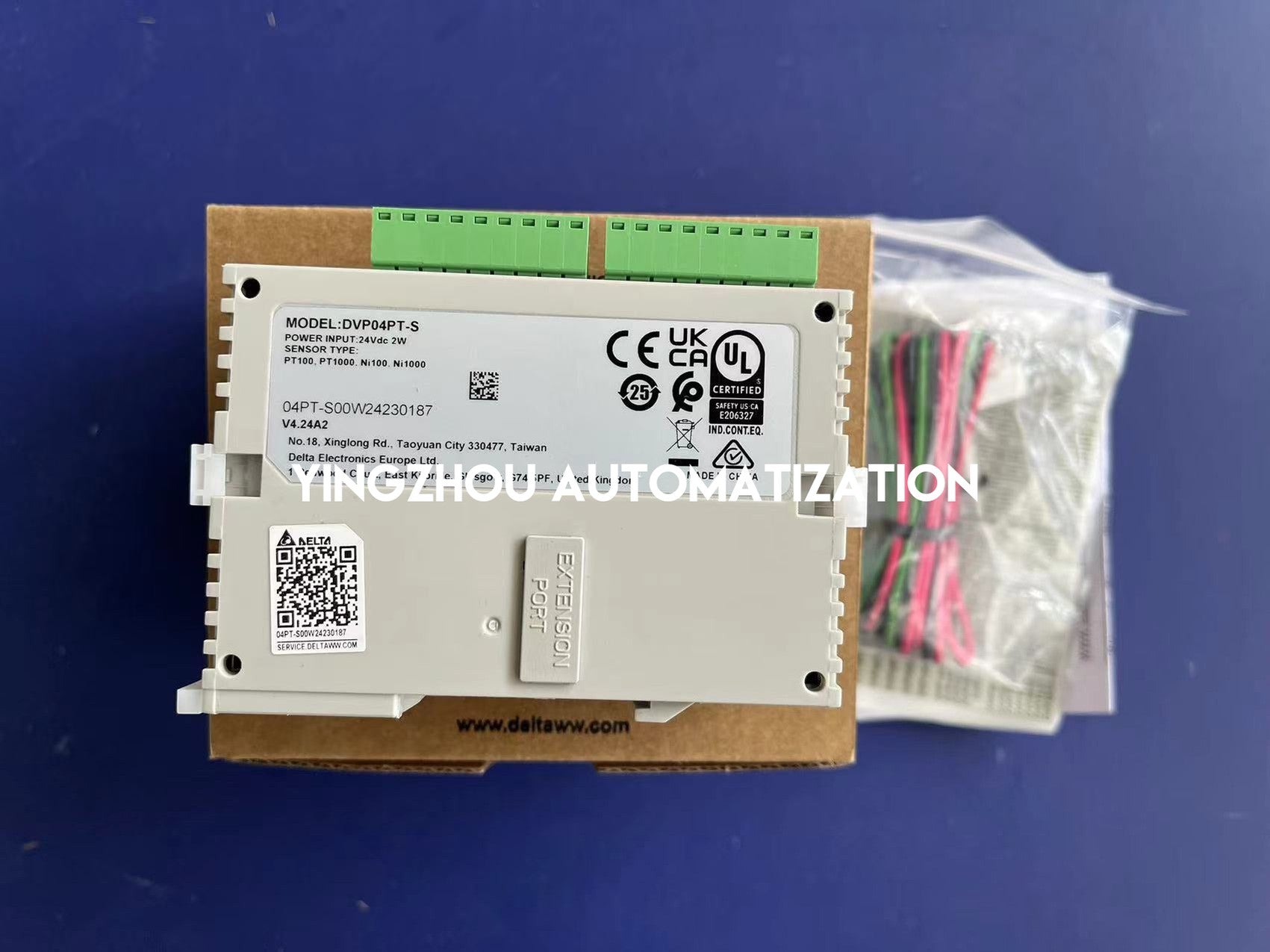 Delta DVP04PT-S RTD Temperature Module - 4 Channel Pt100/Pt1000 Input, 14-bit Resolution, DVP-S Series PLC Expansion-YingZhou Automatization