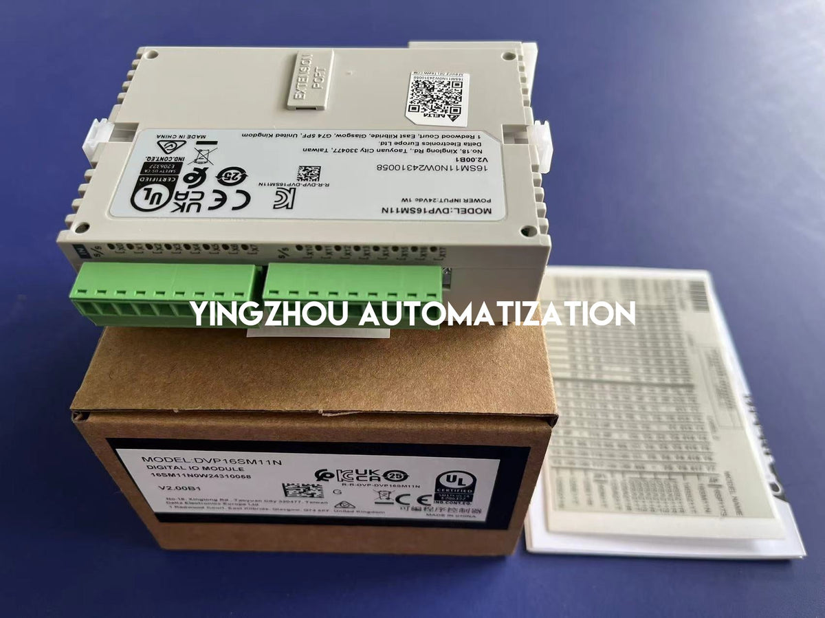 Delta DVP16SM11N Slim Series Digital Input Module | 16-Point Digital Input Unit (24V DC Sink/Source) | Brand New Original-YingZhou Automatization