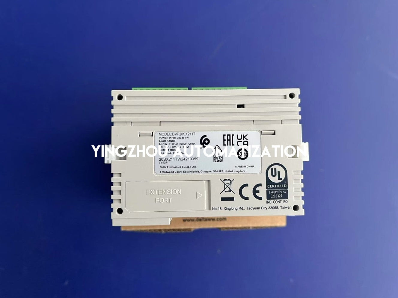 Delta DVP20SX211T DVP-SX2 Series Slim PLC Controller | 20-Point Analog CPU Unit (8 DI / 6 Transistor DO / 4 AI / 2 AO) | Brand New Original-YingZhou Automatization