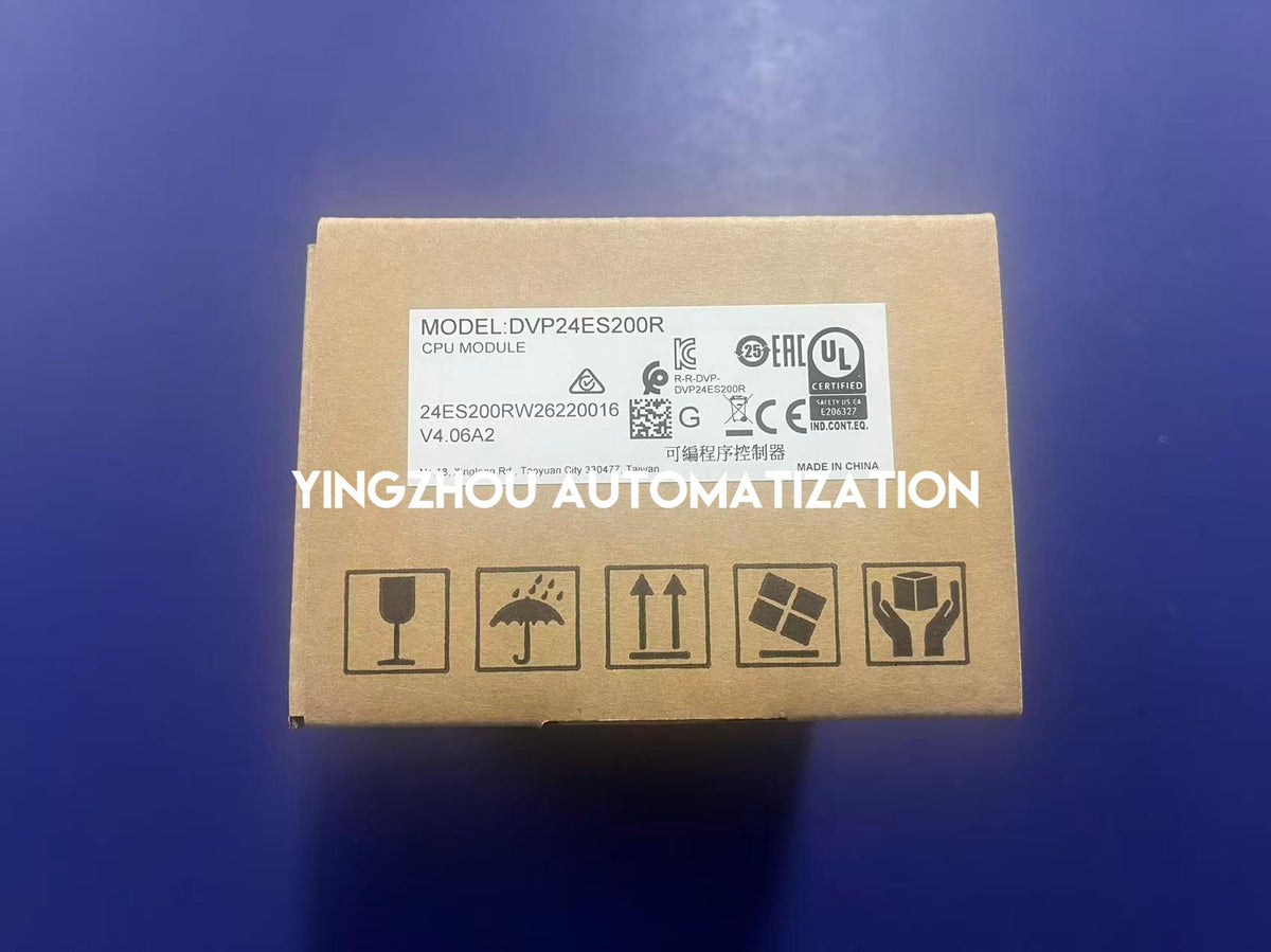 Delta DVP24ES200R DVP-ES2 24-Point PLC CPU 16DI 8 Relay Outputs 100-240VAC-YingZhou Automatization