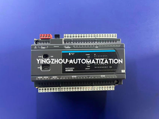 Delta DVP32ES300T PLC - ES3 Series High-Performance CPU, 16DI/16DO Transistor, Ethernet-YingZhou Automatization