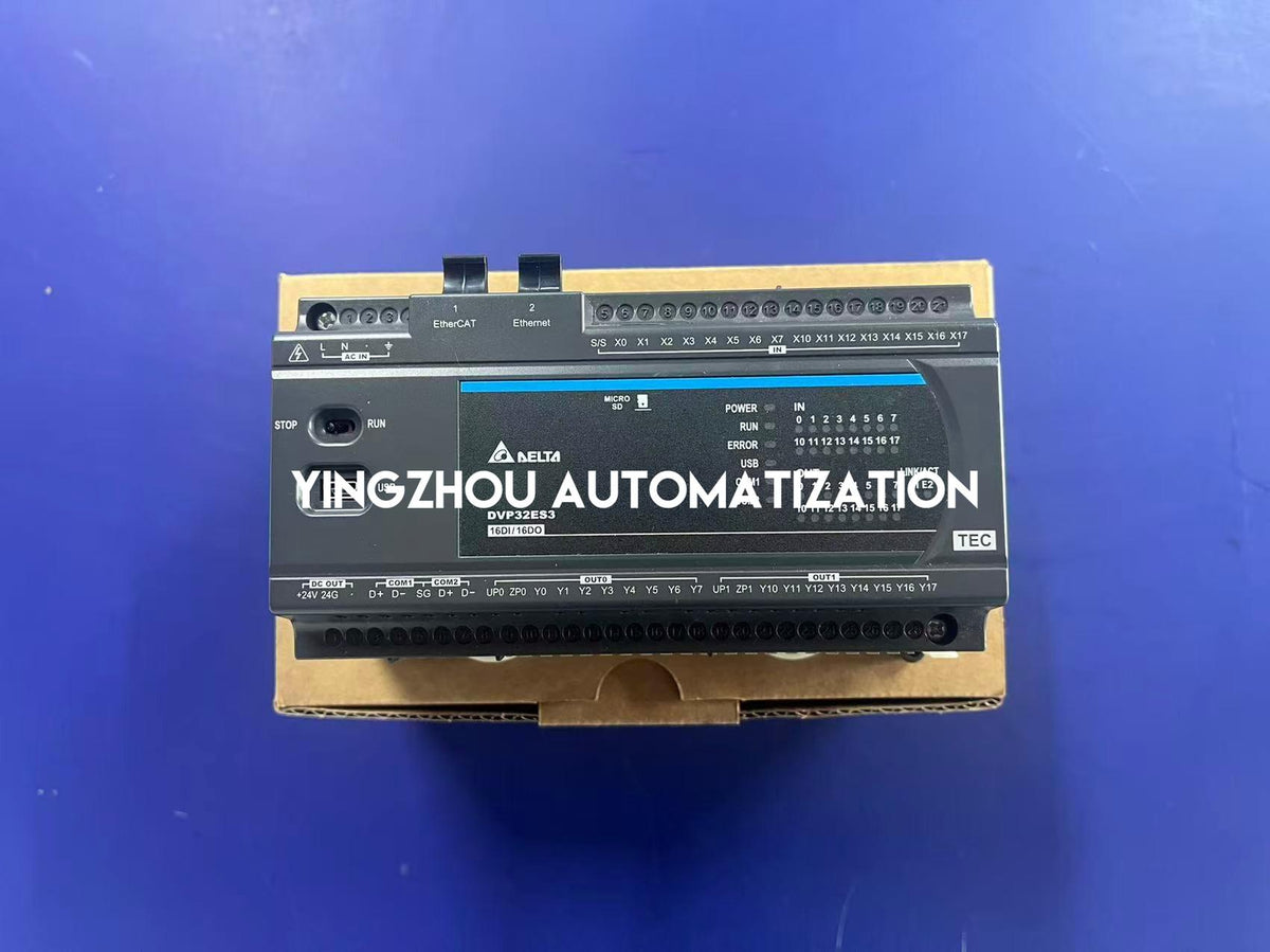 Delta DVP32ES300TEC ES3-TEC 32 I/O PLC CPU 100-240V AC EtherCAT Master-YingZhou Automatization
