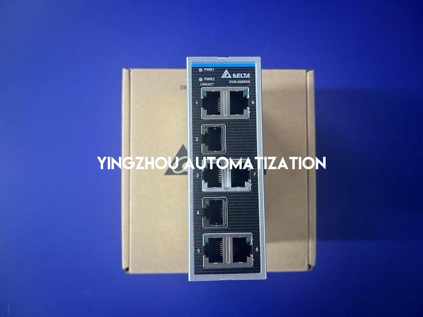 Delta DVS-008R00 Industrial Unmanaged Ethernet Switch | 8-Port 10/100Mbps DIN-Rail Switch | Brand New Original-YingZhou Automatization