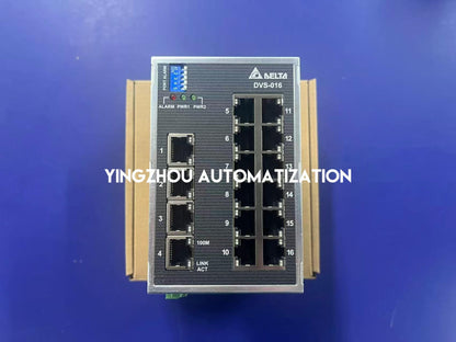 Delta DVS-016W01 Industrial Ethernet Switch | 16-Port Unmanaged DIN-Rail Switch 12-48VDC | Brand New Original-YingZhou Automatization
