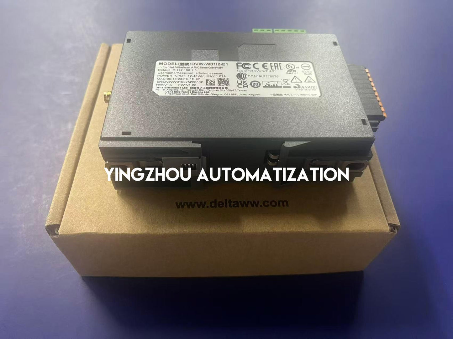 Delta DVW-W01I2-E1 Industrial Wireless AP/Client | High-Reliability Industrial Wireless Communication Module | Brand New Original-YingZhou Automatization